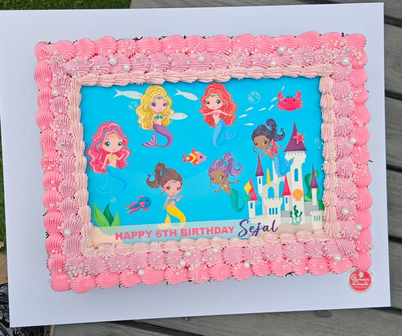 Children's celebration cake made by Amour Desserts in Melbourne